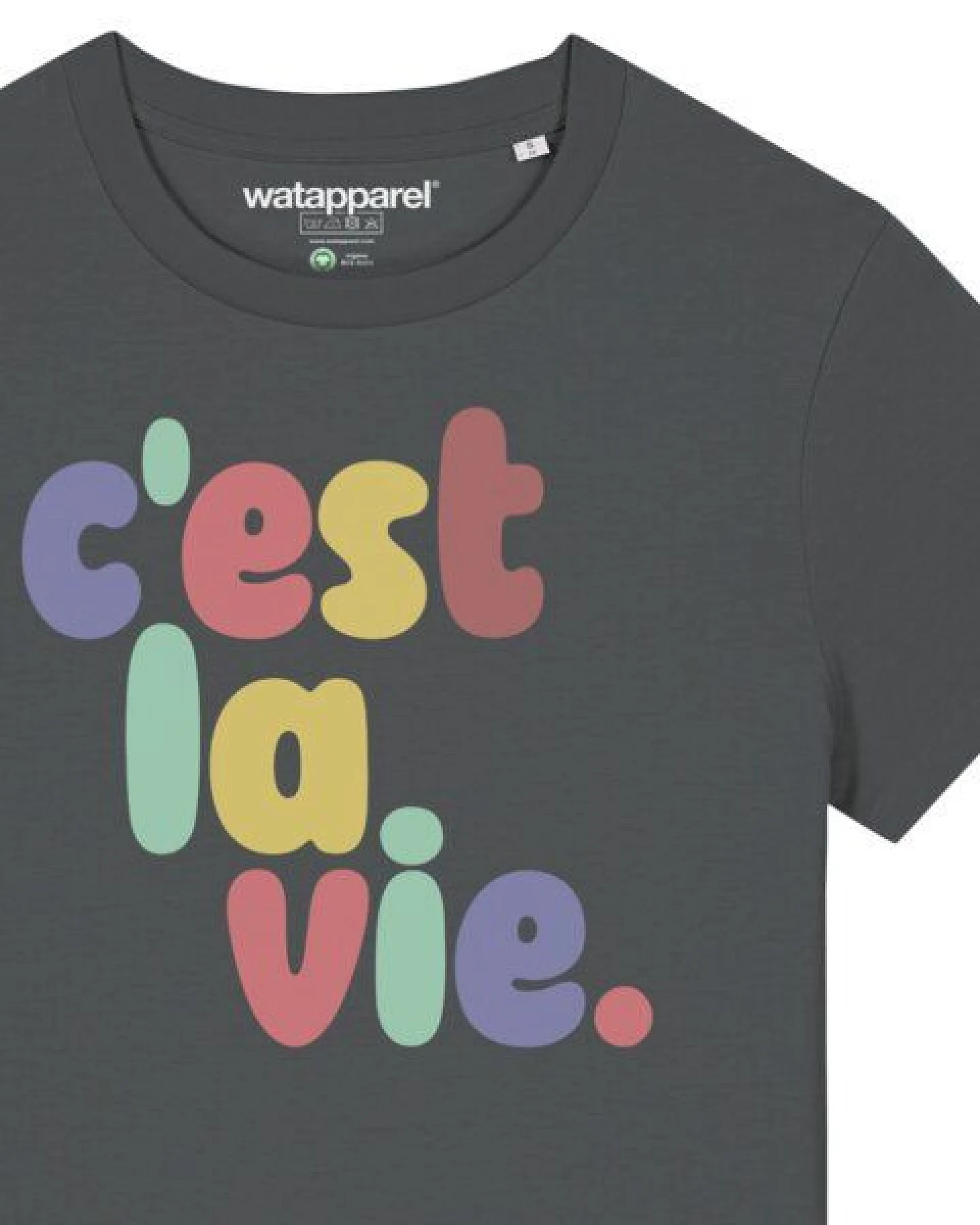 watapparel T-Shirt Frauen c'est la vie – Ansicht 3