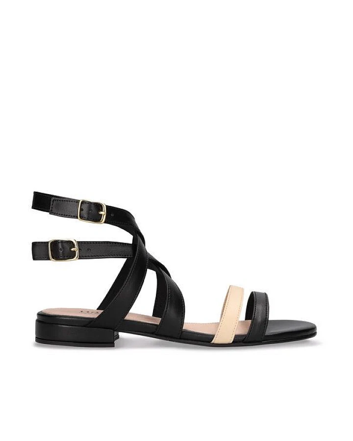 Nae Vegan Shoes NAE - Olga Schwarz Vegane Flache Schuhe in AppleSkin