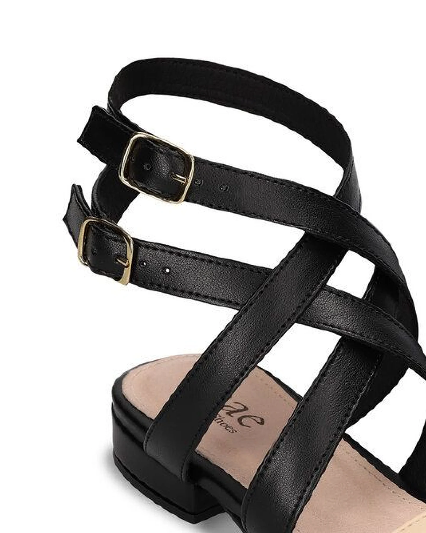 Nae Vegan Shoes NAE - Olga Schwarz Vegane Flache Schuhe in AppleSkin – Ansicht 3