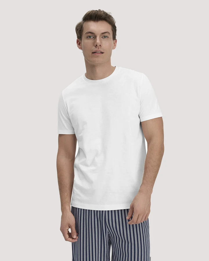 hessnatur Herren T-Shirt PURE COTTON aus Bio-Baumwolle - weiß - Größe 46