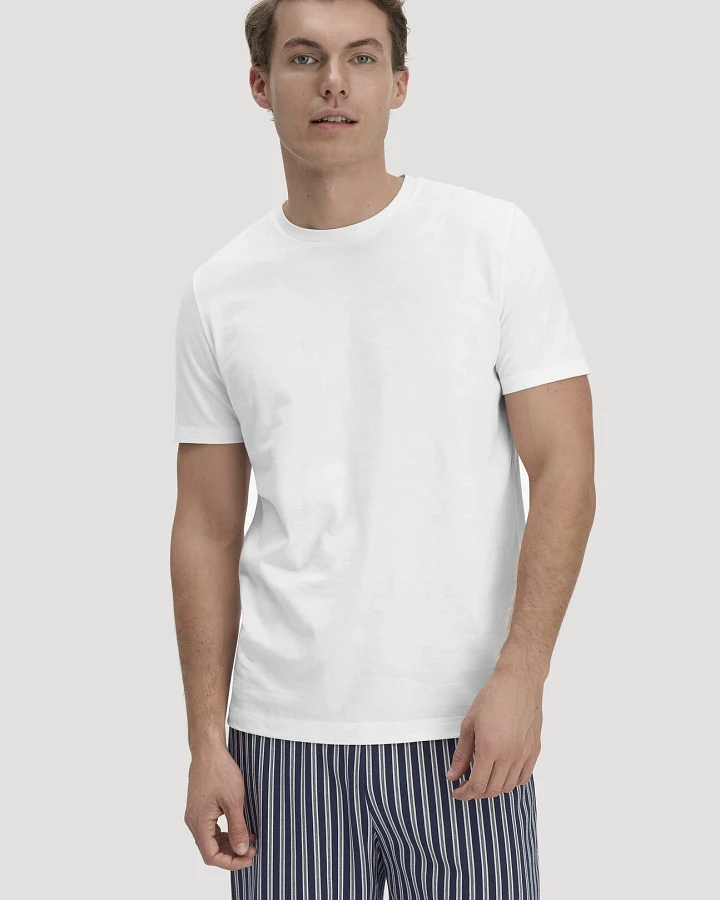 hessnatur Herren T-Shirt PURE COTTON aus Bio-Baumwolle - weiß - Größe 46