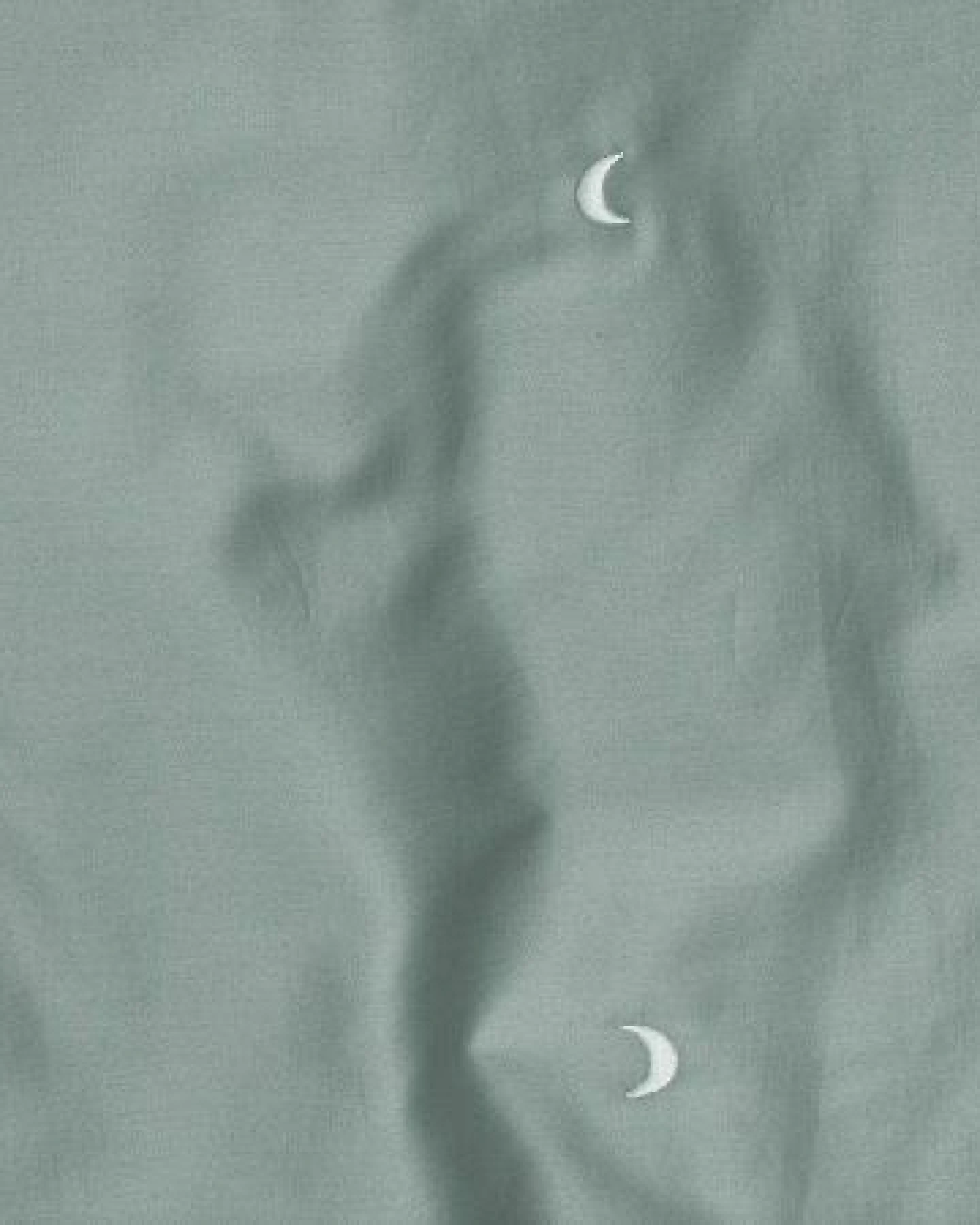 Yumeko Kinderbettwäsche Baumwollsatin Sea Green Moon – Ansicht 3