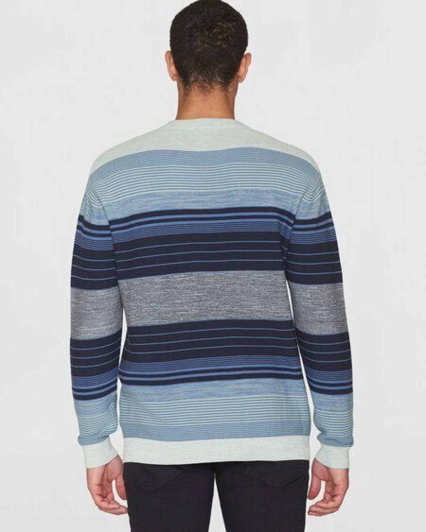 KnowledgeCotton Apparel Strickpullover MULTICOLOR STRIPED aus Bio-Baumwolle – Ansicht 2