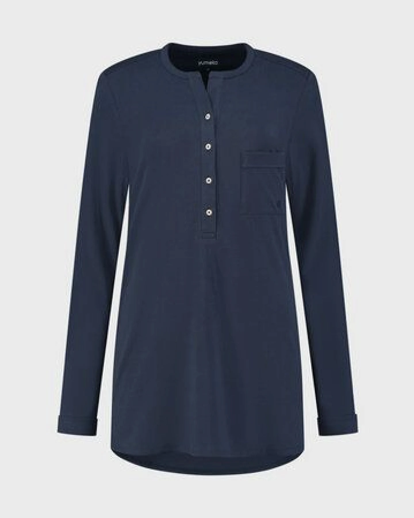 Pyjamaoberteil Damen "Yumeko" aus Baumwoll-Jersey – Ansicht 2