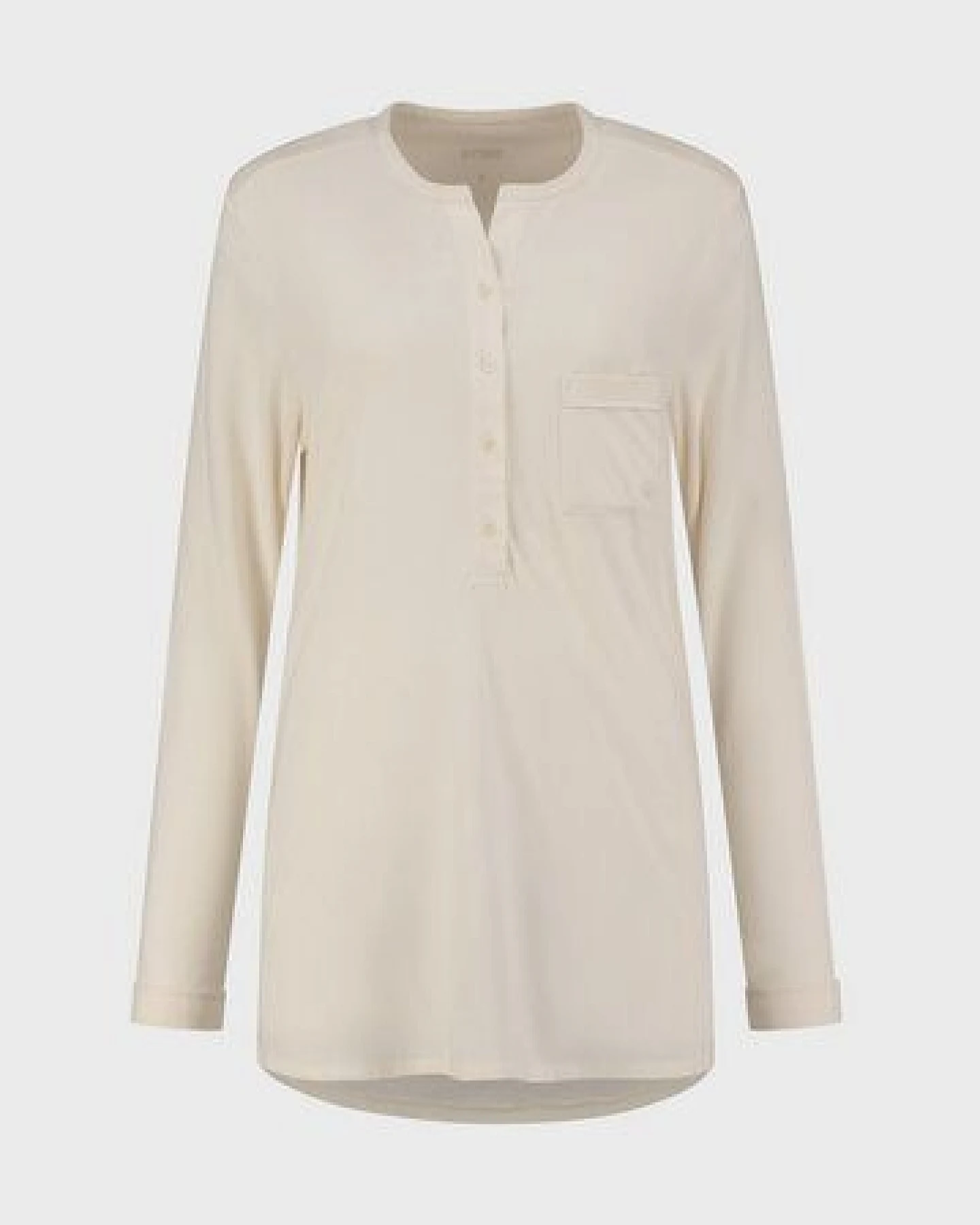 Pyjamaoberteil Damen "Yumeko" aus Baumwoll-Jersey – Ansicht 2