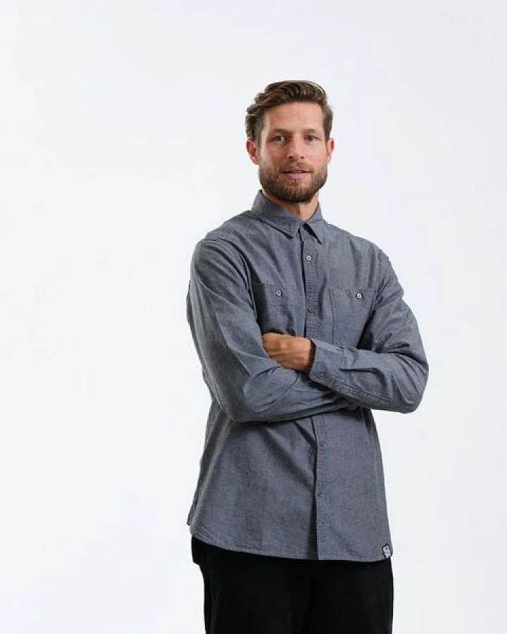 GARY MASH Herrenhemd Chambray aus Biobaumwolle