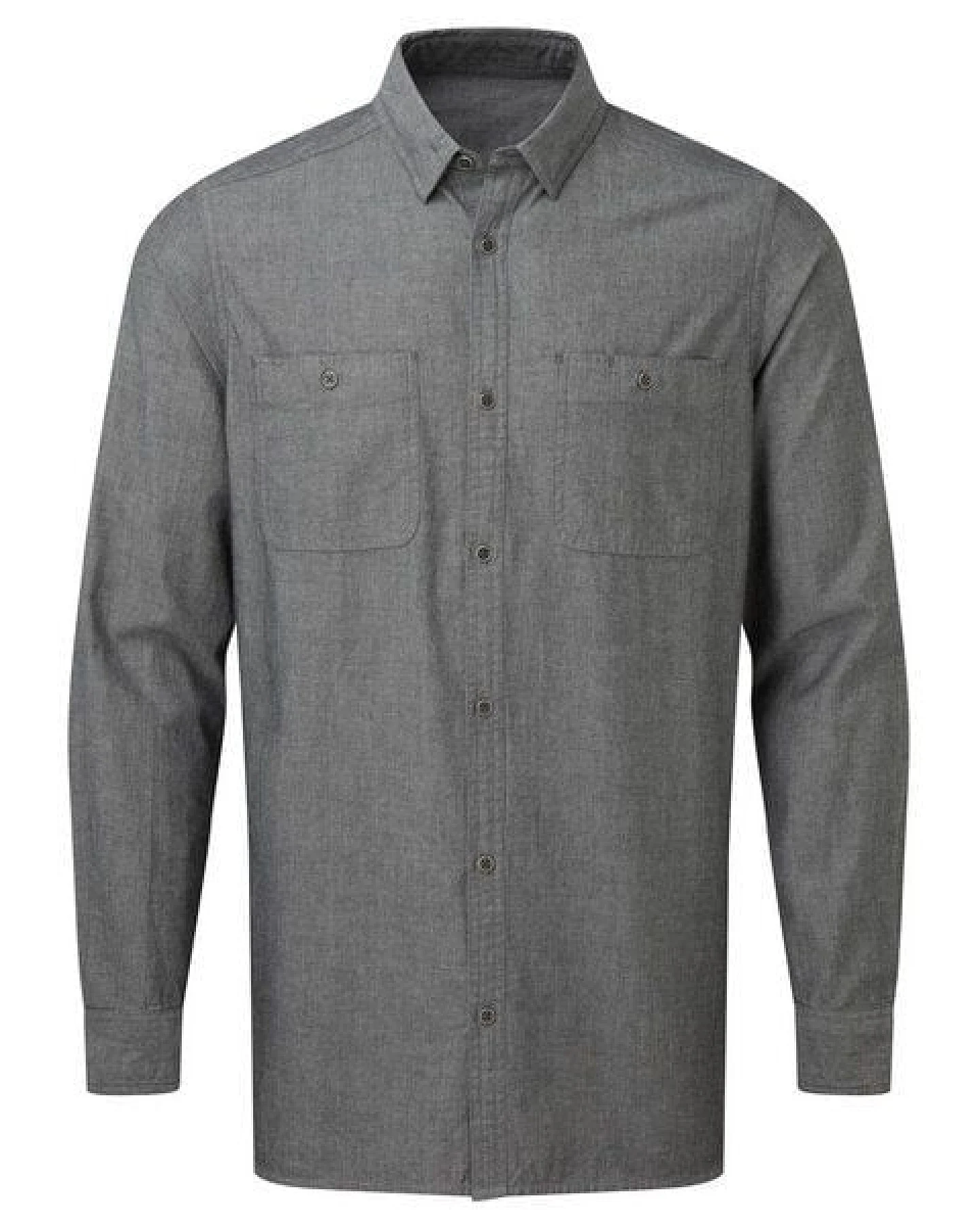 GARY MASH Herrenhemd Chambray aus Biobaumwolle – Ansicht 2