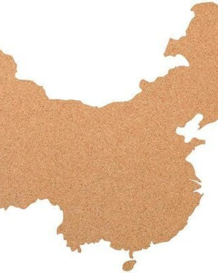 Kork-Deko Pinnwand China aus Kork ca. 80x50 cm