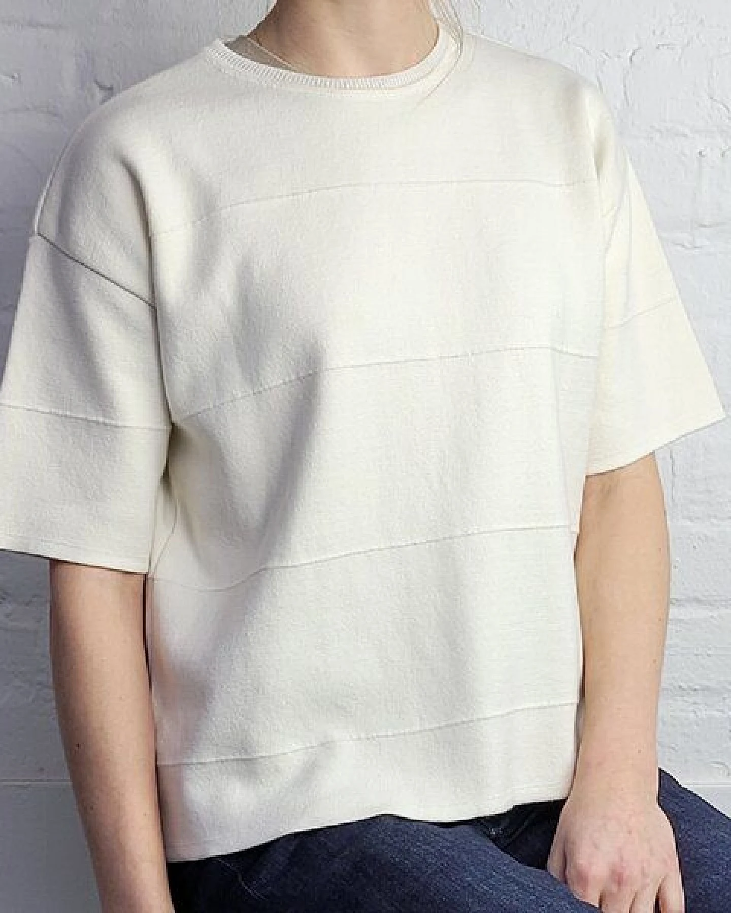 Wunderwerk Crewknit punto milano stripe 1/2 – Ansicht 2