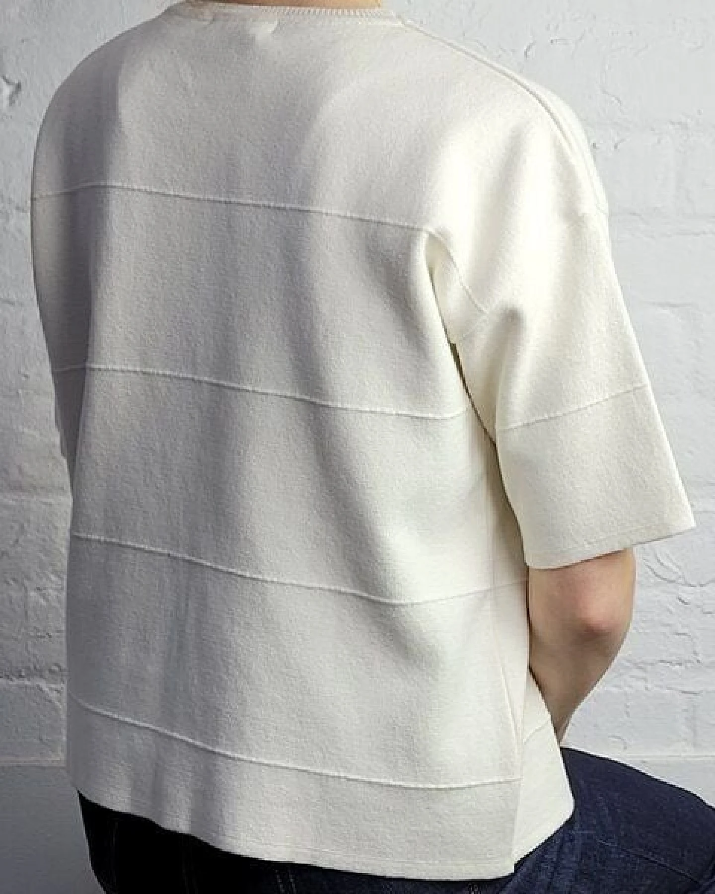 Wunderwerk Crewknit punto milano stripe 1/2 – Ansicht 3