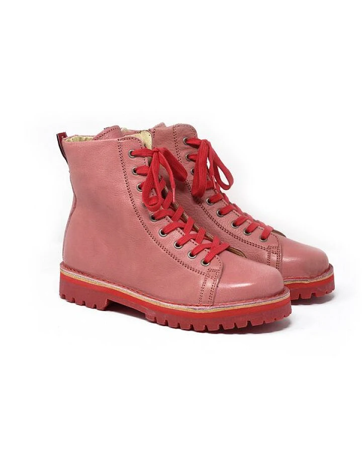 Grünbein Shoes Grünbein Schnürboots Noa II rosa