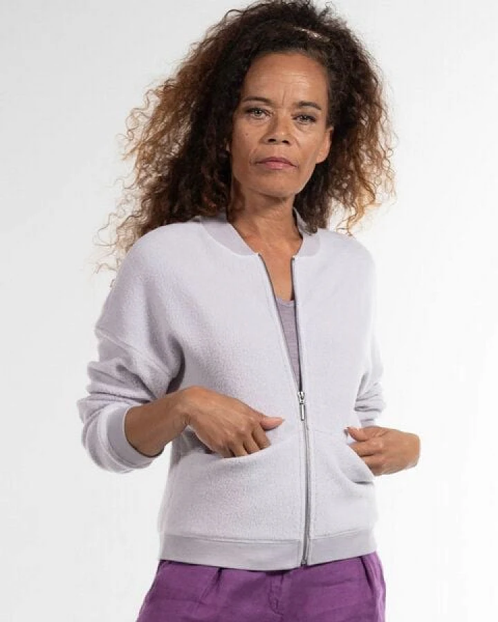 Alma & Lovis Blouson-Jacke aus flauschigem Bio-Baumwoll-Fleece
