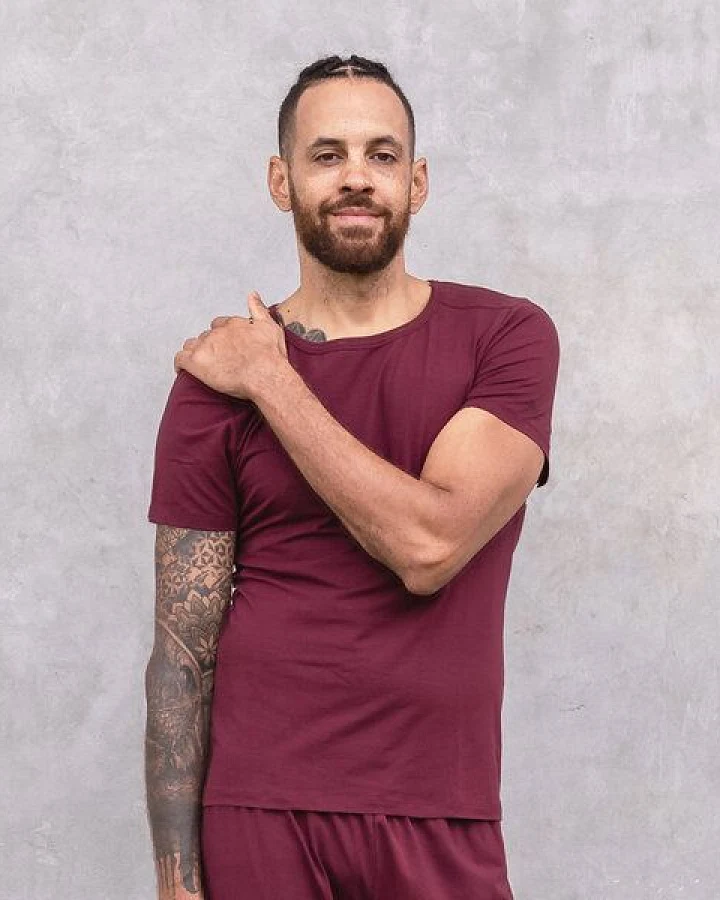 Jaya ROCKY UNI - Männer - körpernahes T-Shirt für Yoga aus Biobaumwolle