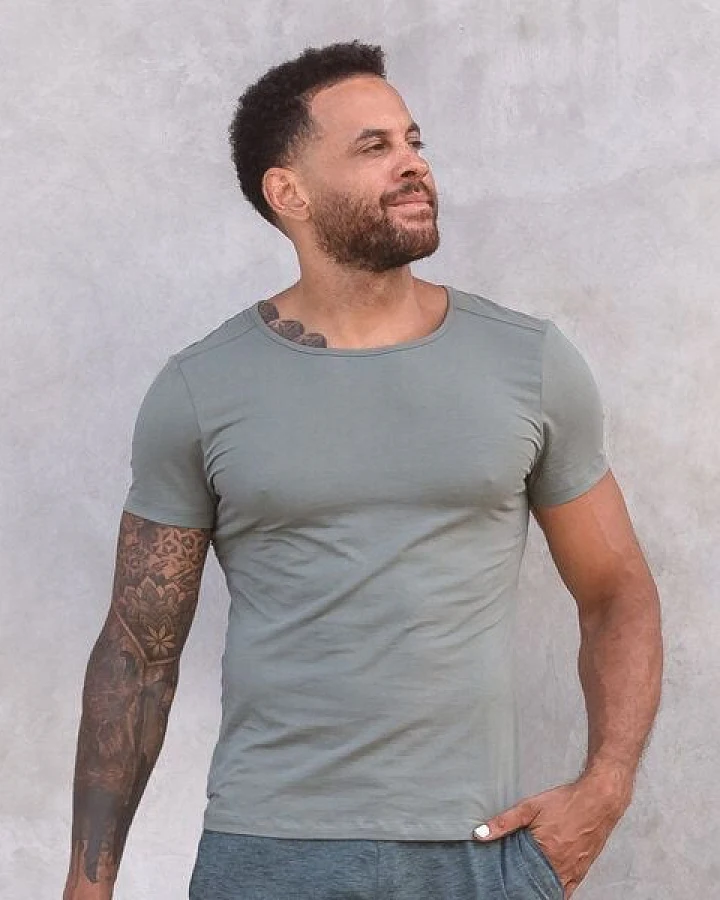 Jaya ROCKY UNI - Männer - körpernahes T-Shirt für Yoga aus Biobaumwolle