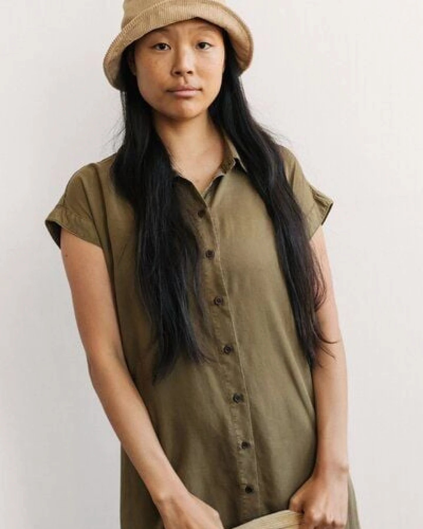 TWOTHIRDS Langes Kleid Vegan 'Takamaka' aus Lyocell Tencel – Ansicht 4