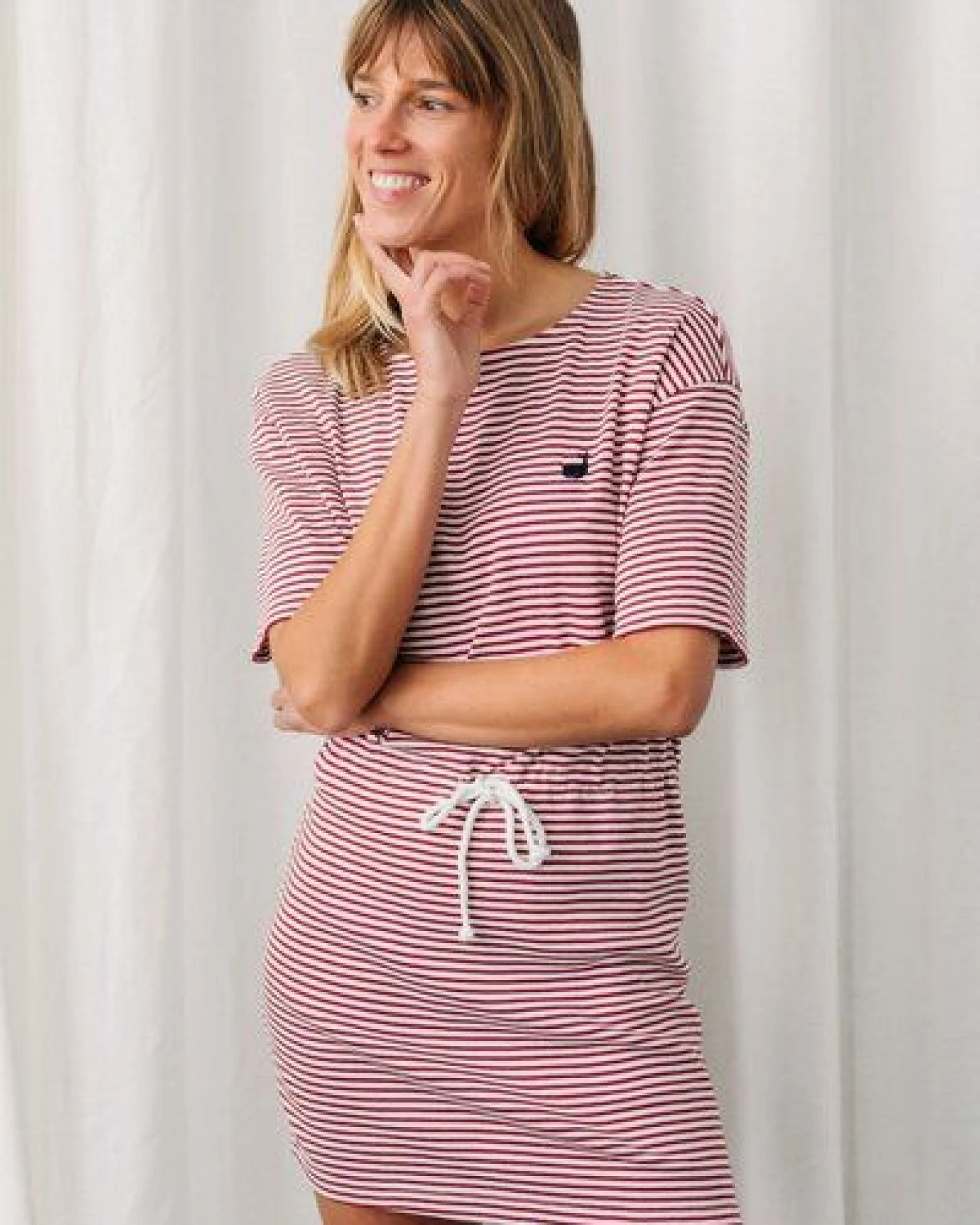 TWOTHIRDS Langes Kleid Vegan 'Sherkin' aus Bio-Baumwolle – Ansicht 2