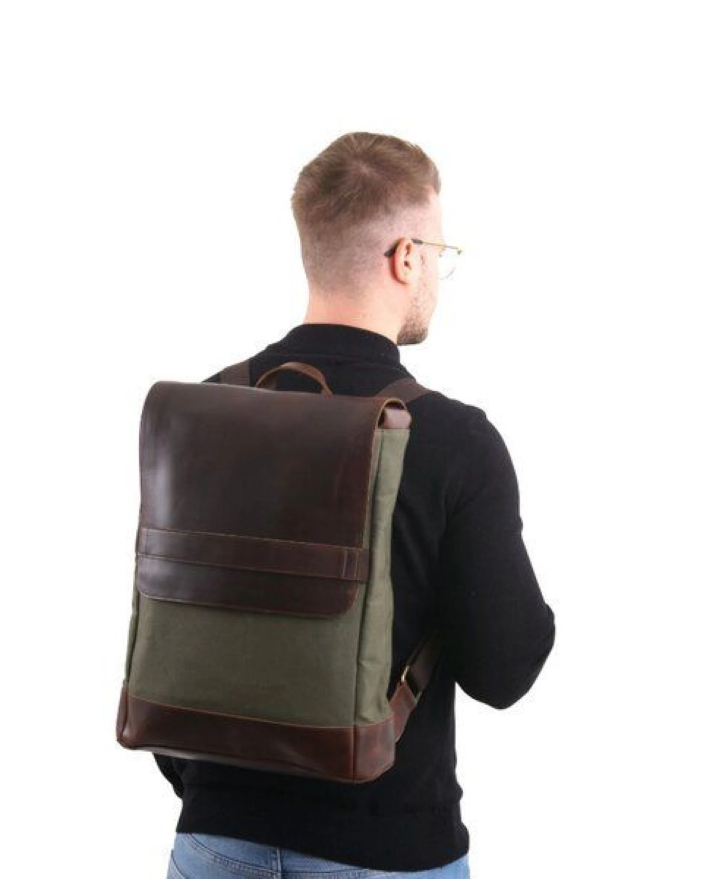 Buckle & Seam Canvas Rucksack Morris – Ansicht 3