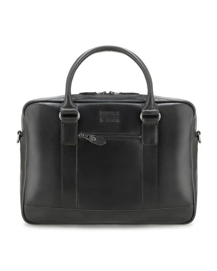 Buckle & Seam Leder Business Briefcase Everett