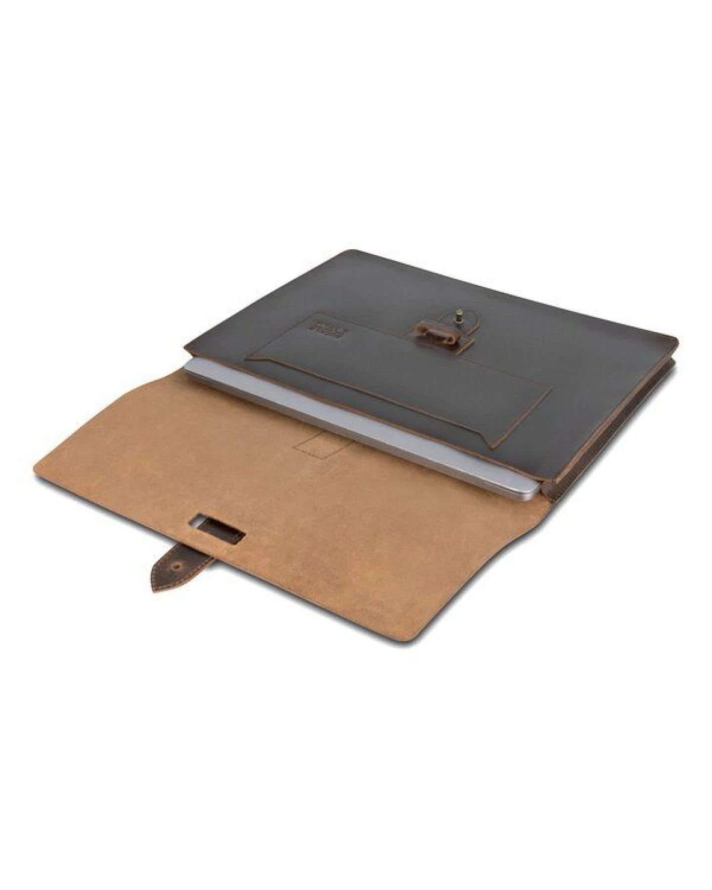 Buckle & Seam Leder Laptop Sleeve Aspen 13 Zoll – Ansicht 2