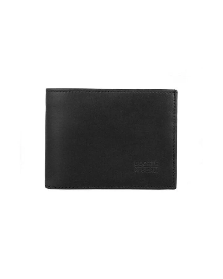 Buckle & Seam Leder Portemonnaie Bill