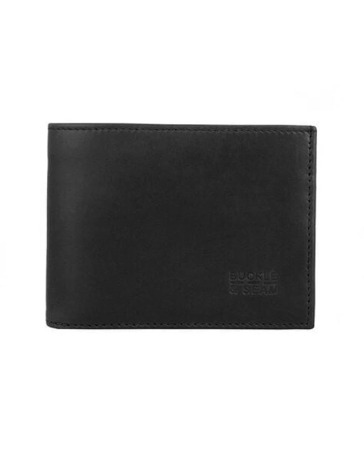 Buckle & Seam Leder Portemonnaie Bill