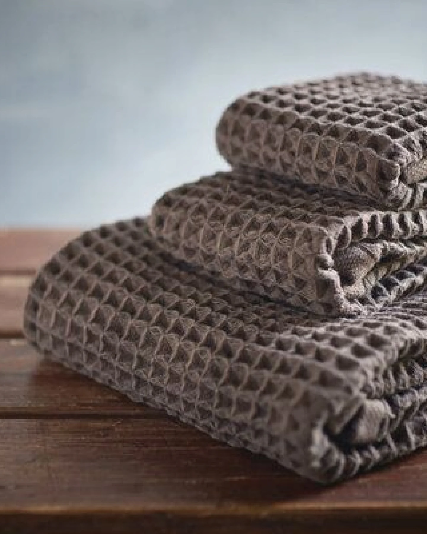 thies 1856 ® veganes Washi Matou Waffel Handtuch aus Recycelter Baumwolle und Hanfpapier – Ansicht 2