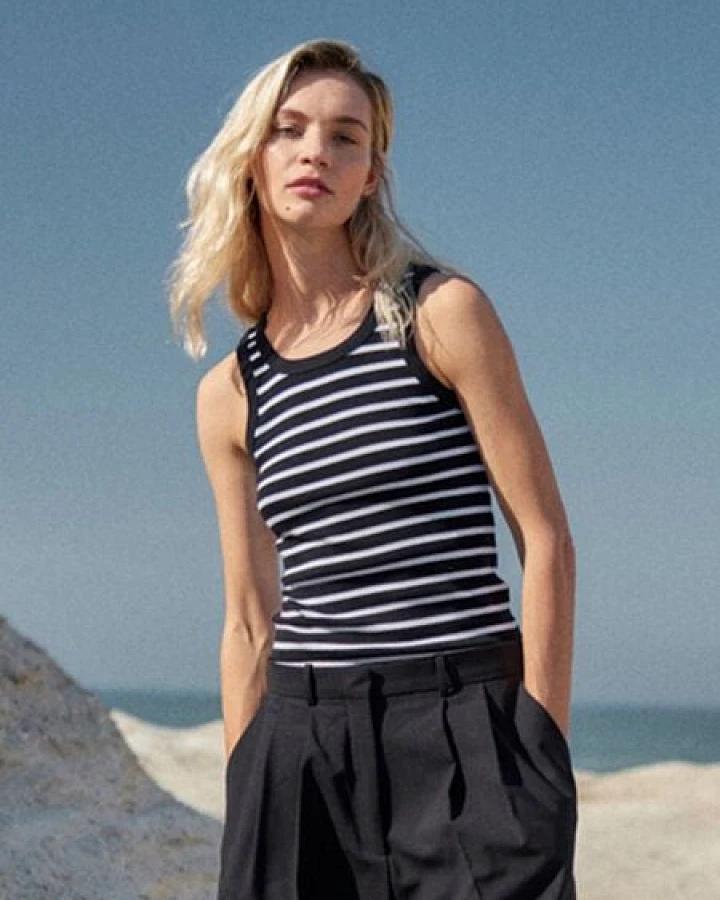 WOTE Tanktop new shape Streifen aus Organic Cotton