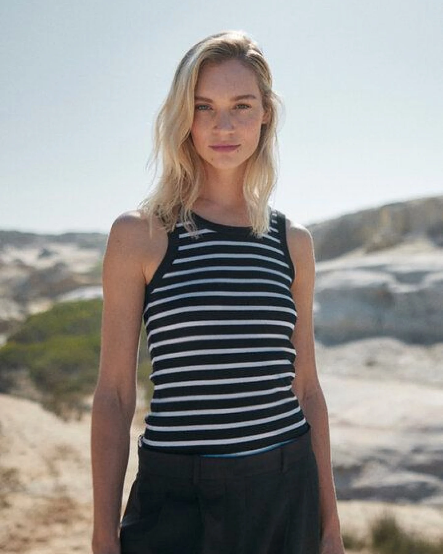 WOTE Tanktop new shape Streifen aus Organic Cotton – Ansicht 2