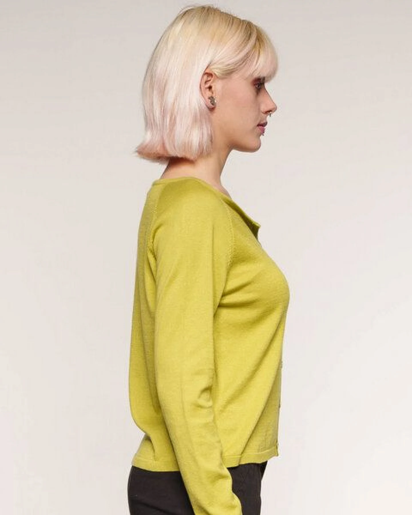 Alma & Lovis Leichter Feinstrick-Cardigan aus reiner Bio-Baumwolle – Ansicht 4