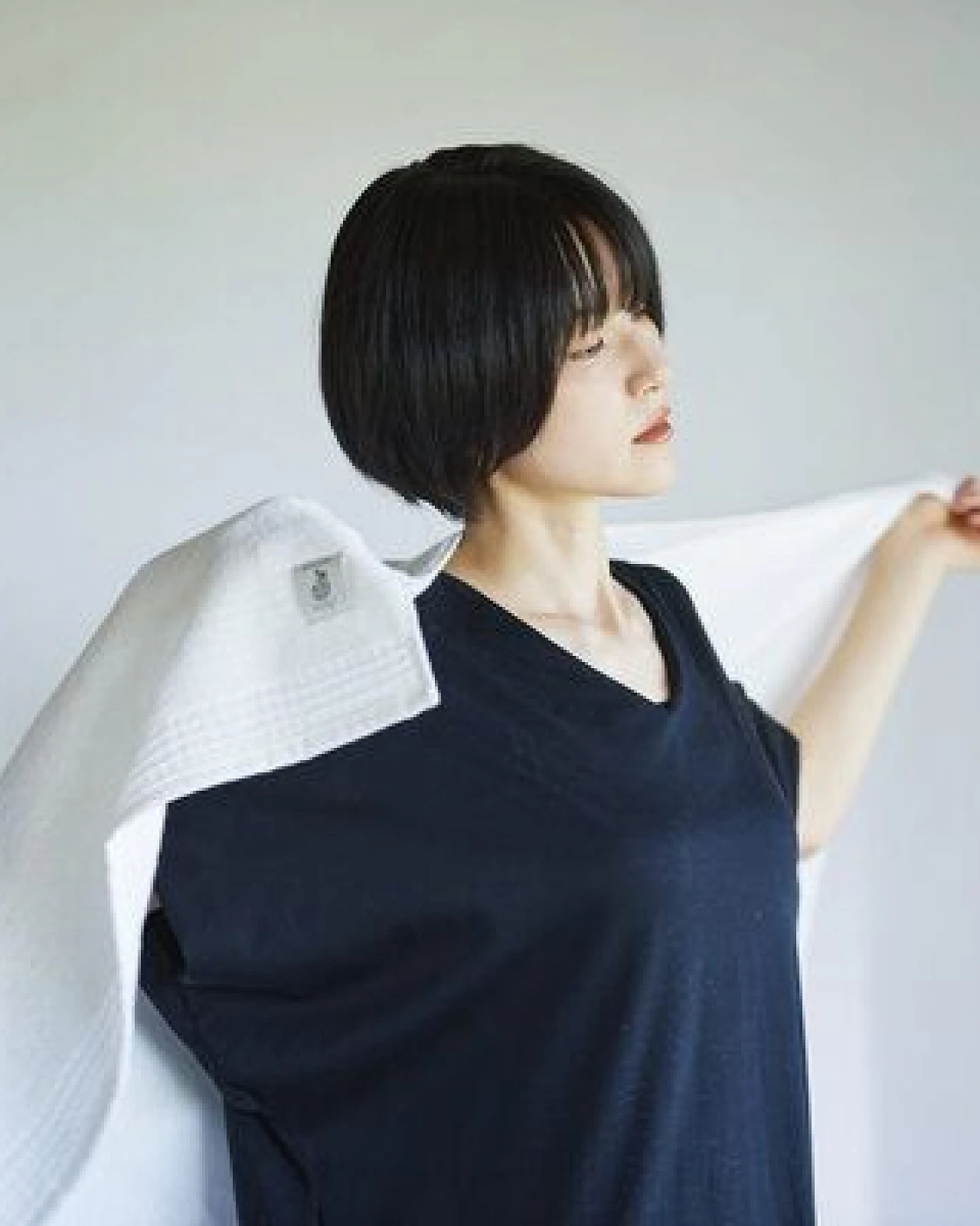 thies 1856 ® veganes Handtuch aus japanischer Biobaumwolle ungefärbt – Ansicht 2