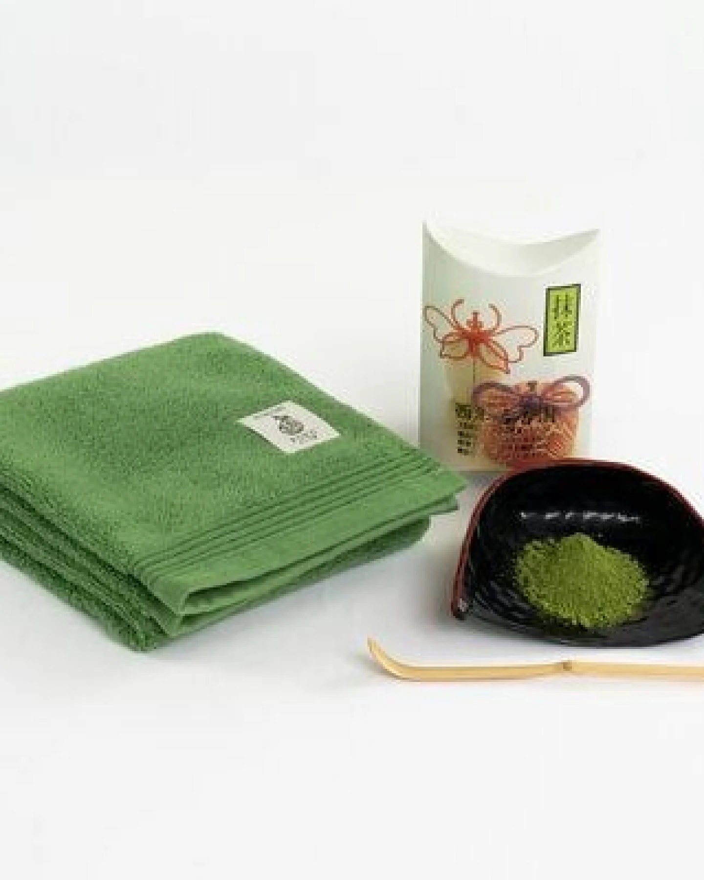 thies 1856 ® veganes Handtuch aus japanischer Biobaumwolle gefärbt mit recycelten Matcha Blättern – Ansicht 4