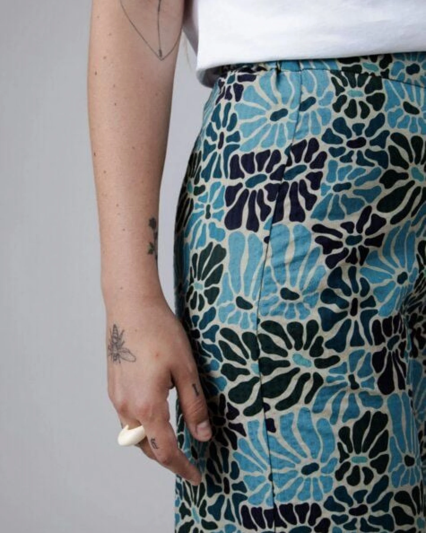 Brava Fabrics Spring Wide Leg Hose Blau – Ansicht 3