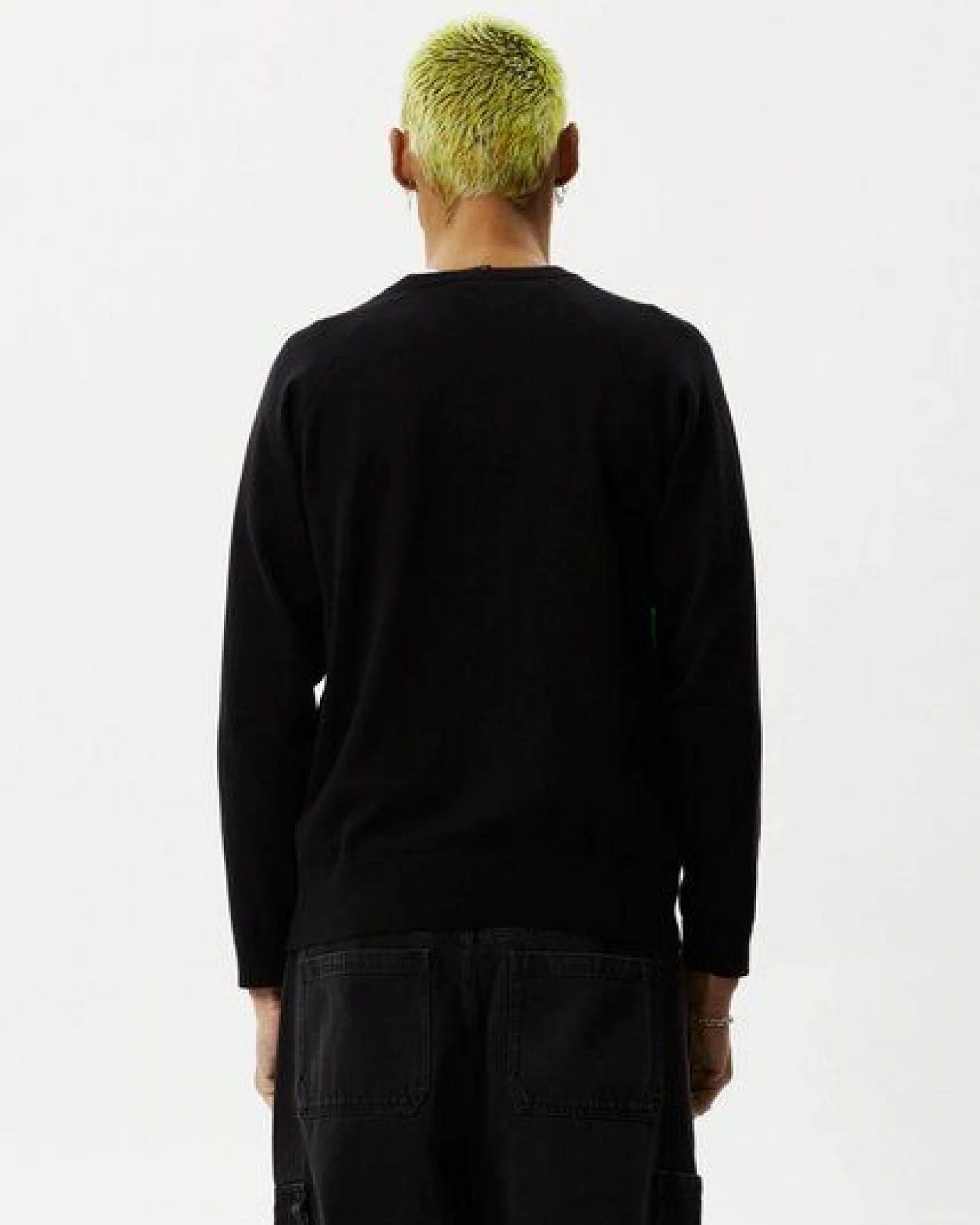 Afends Strickpulli Sweater ORBITAL Männer schwarz – Ansicht 2