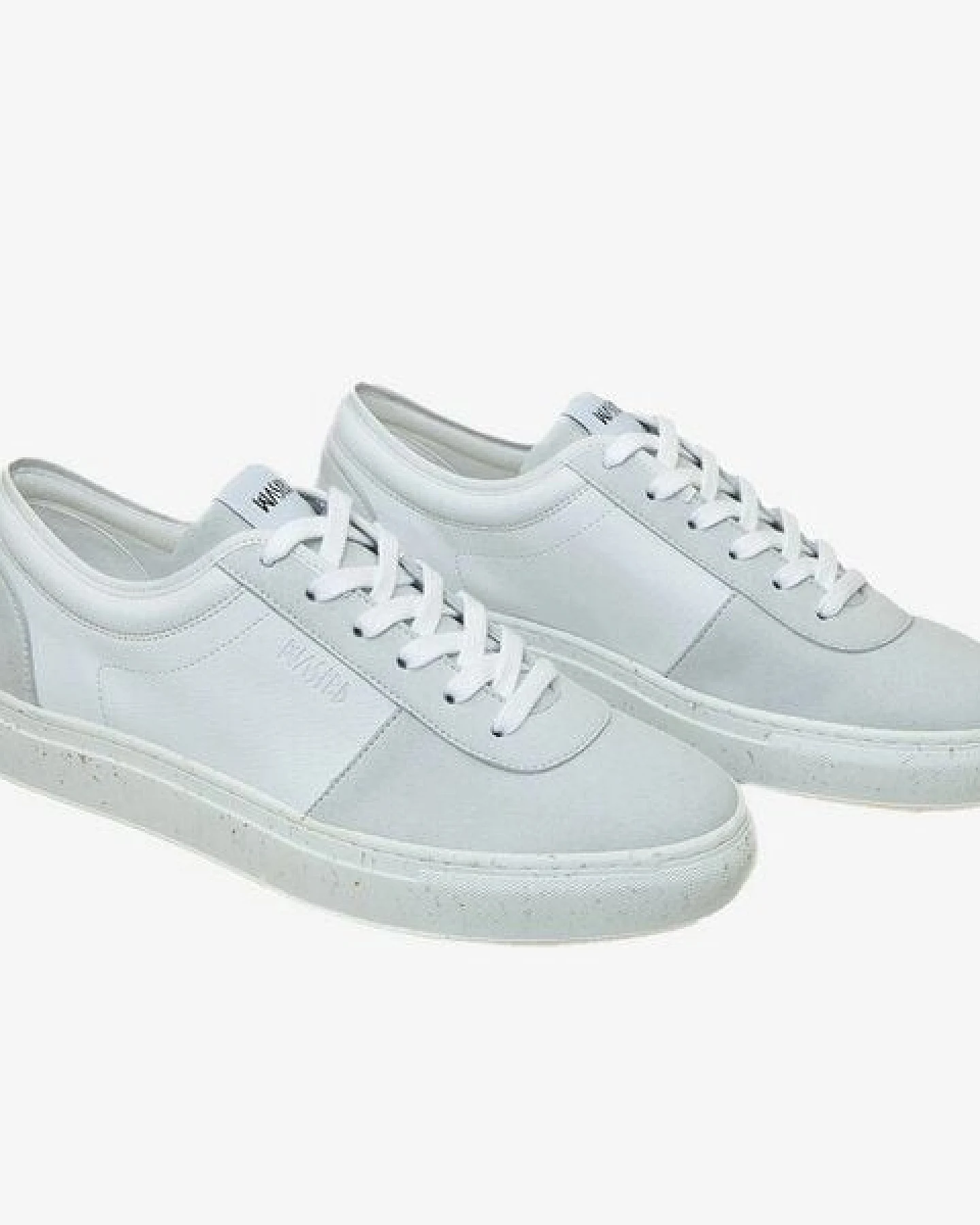 WASTED SHOES verganer Sneaker "Encinitas" weiß hell grau mit Apfelleder – Ansicht 4