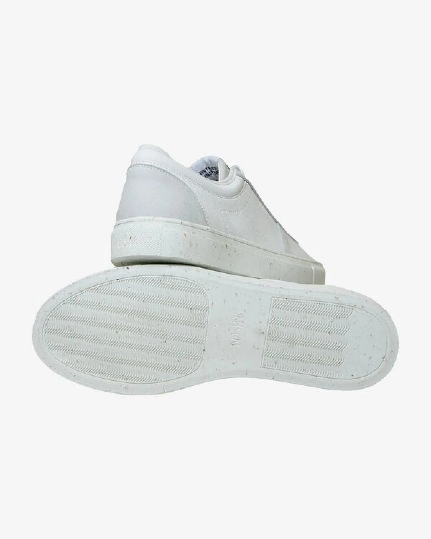 WASTED SHOES verganer Sneaker "Encinitas" weiß hell grau mit Apfelleder – Ansicht 3