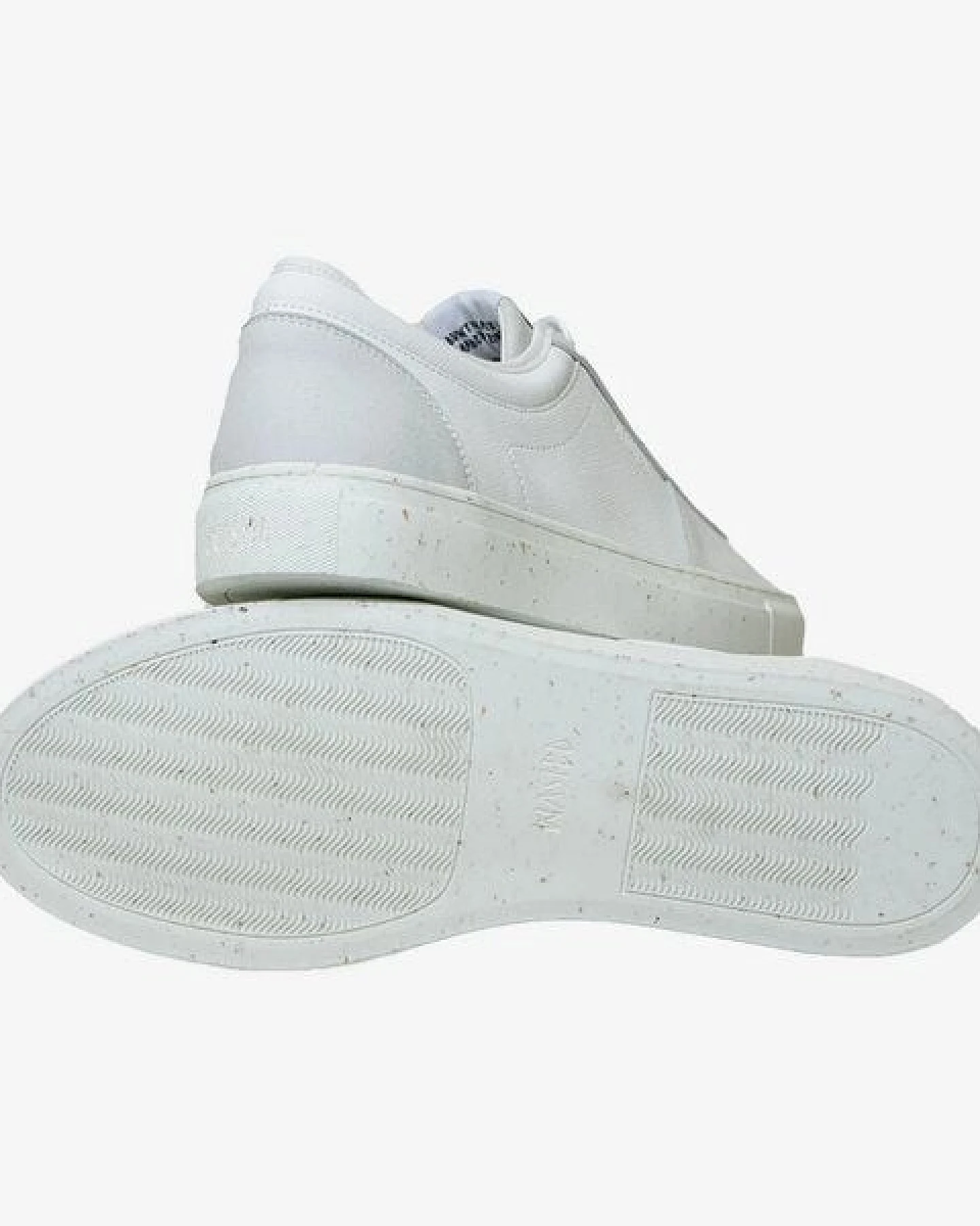 WASTED SHOES verganer Sneaker "Encinitas" weiß hell grau mit Apfelleder – Ansicht 3