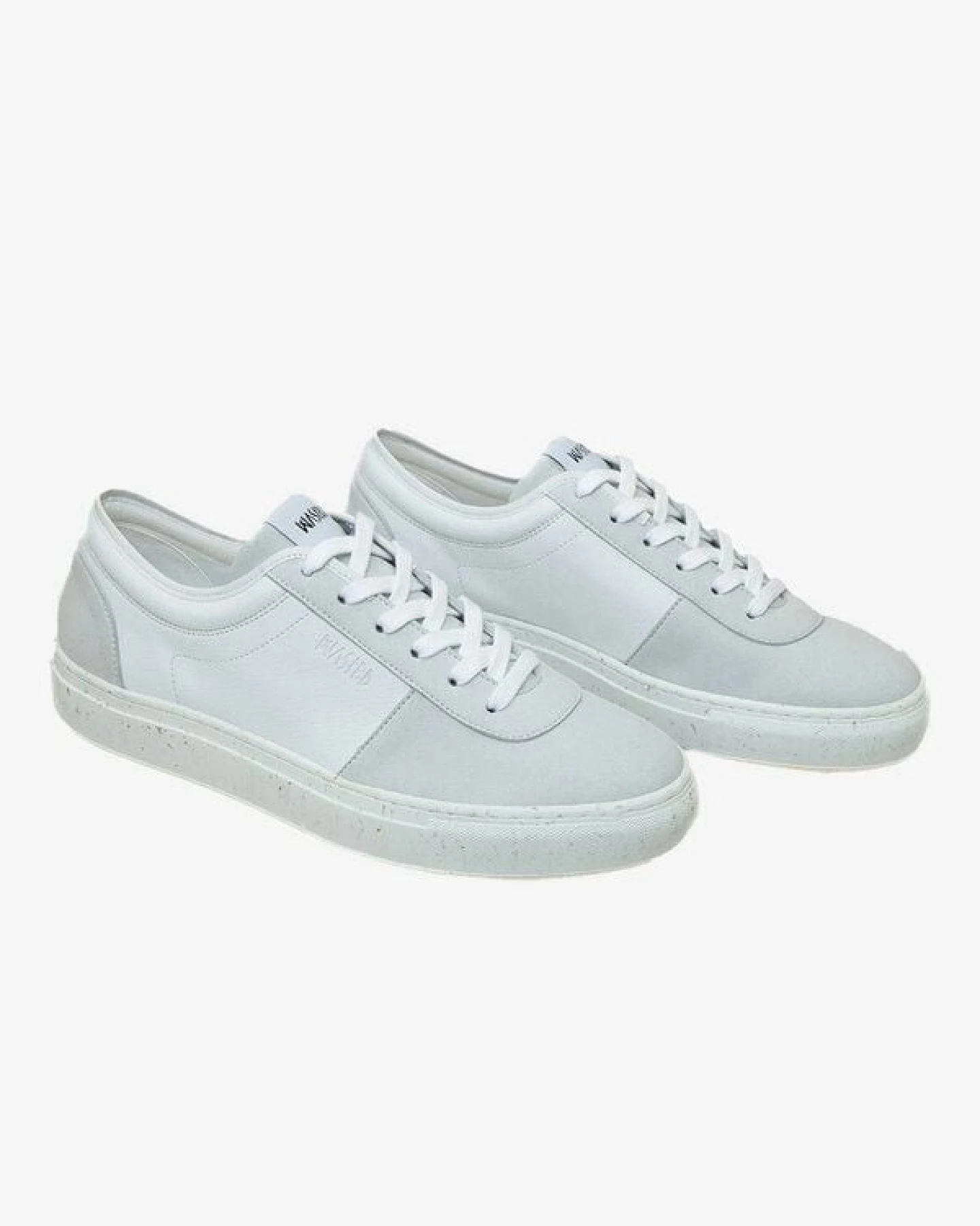WASTED SHOES verganer Sneaker "Encinitas" weiß hell grau mit Apfelleder – Ansicht 4