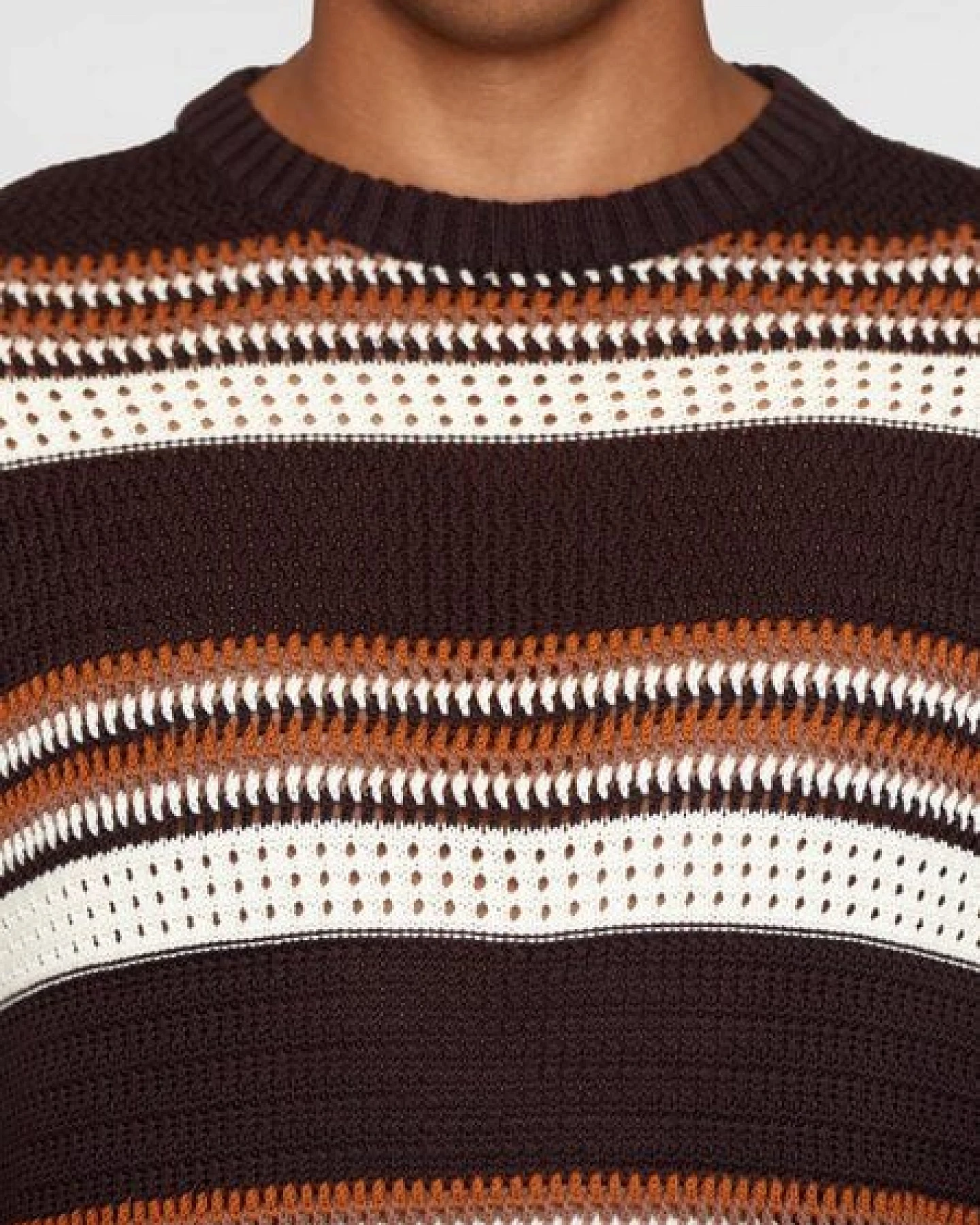 KnowledgeCotton Apparel Sommerlicher Strickpullover HANDCRAFTED STRIPED aus Bio-Baumwolle – Ansicht 4
