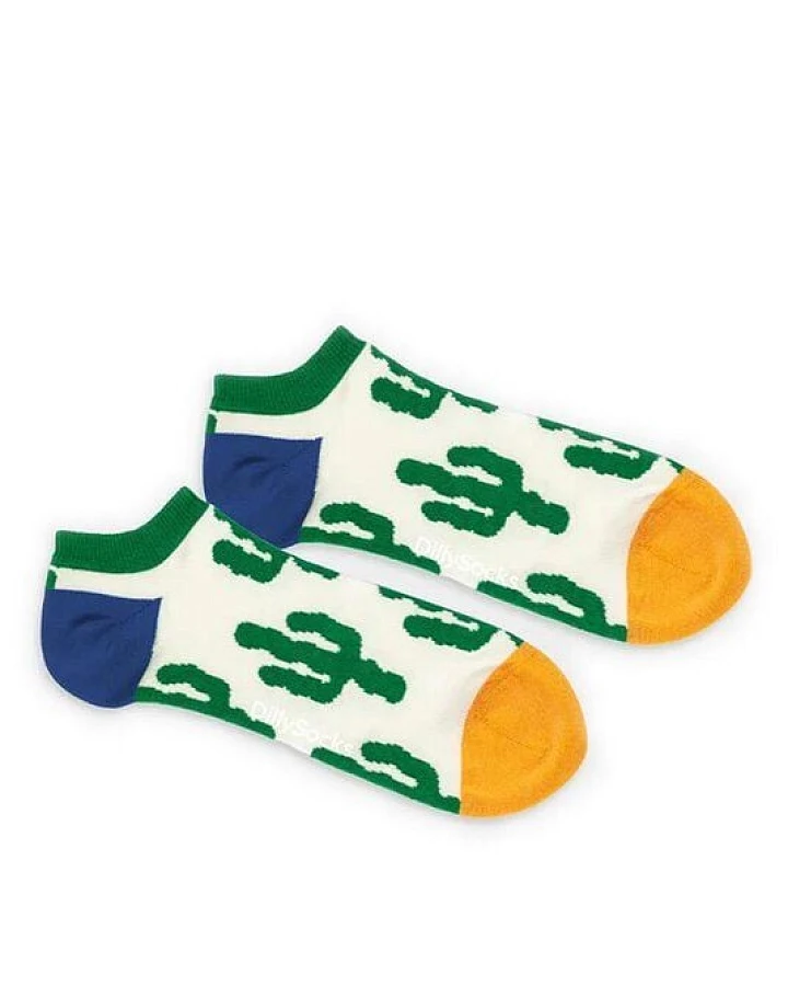 DillySocks Kurze Socken Desert Plants aus Biobaumwoll-Mix