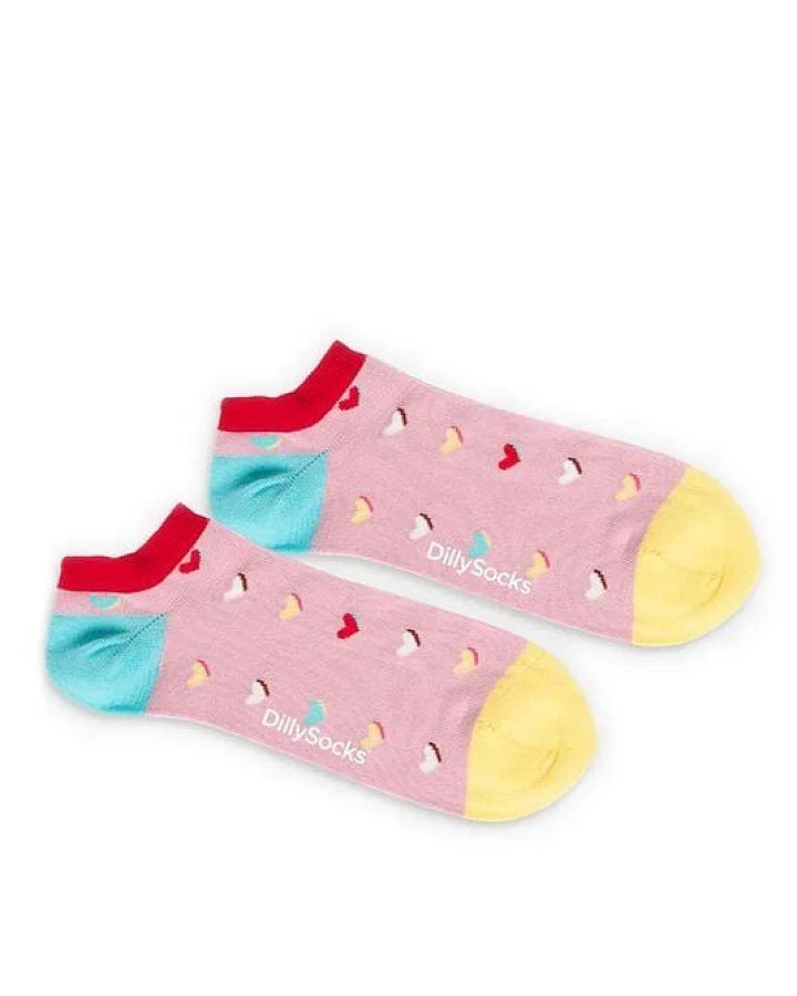 DillySocks Kurze Socken Sweet Heart Of Mine aus Biobaumwoll-Mix