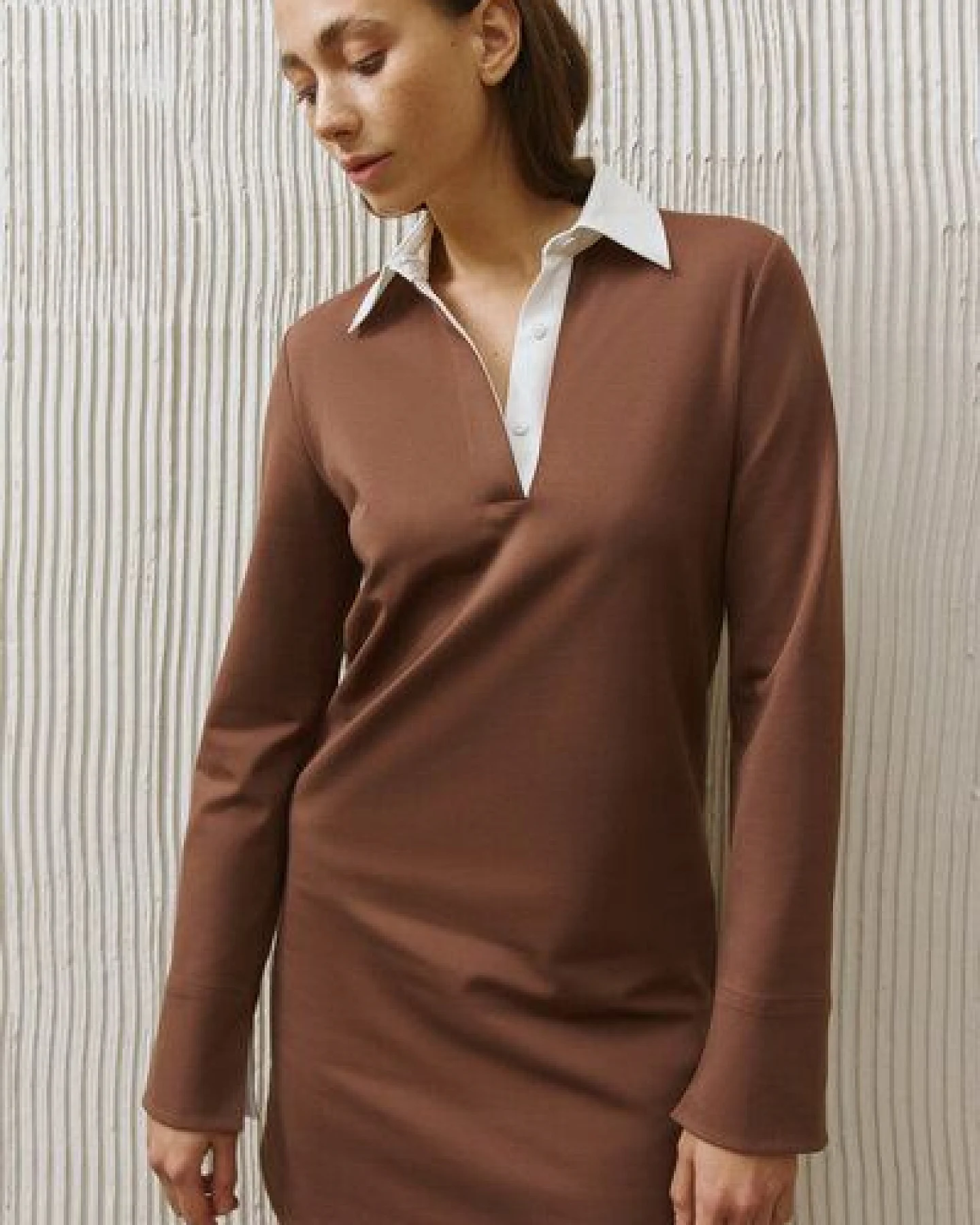 IVA RYCH Mini-Polokleid mit Kragen I Deadstock – Ansicht 2