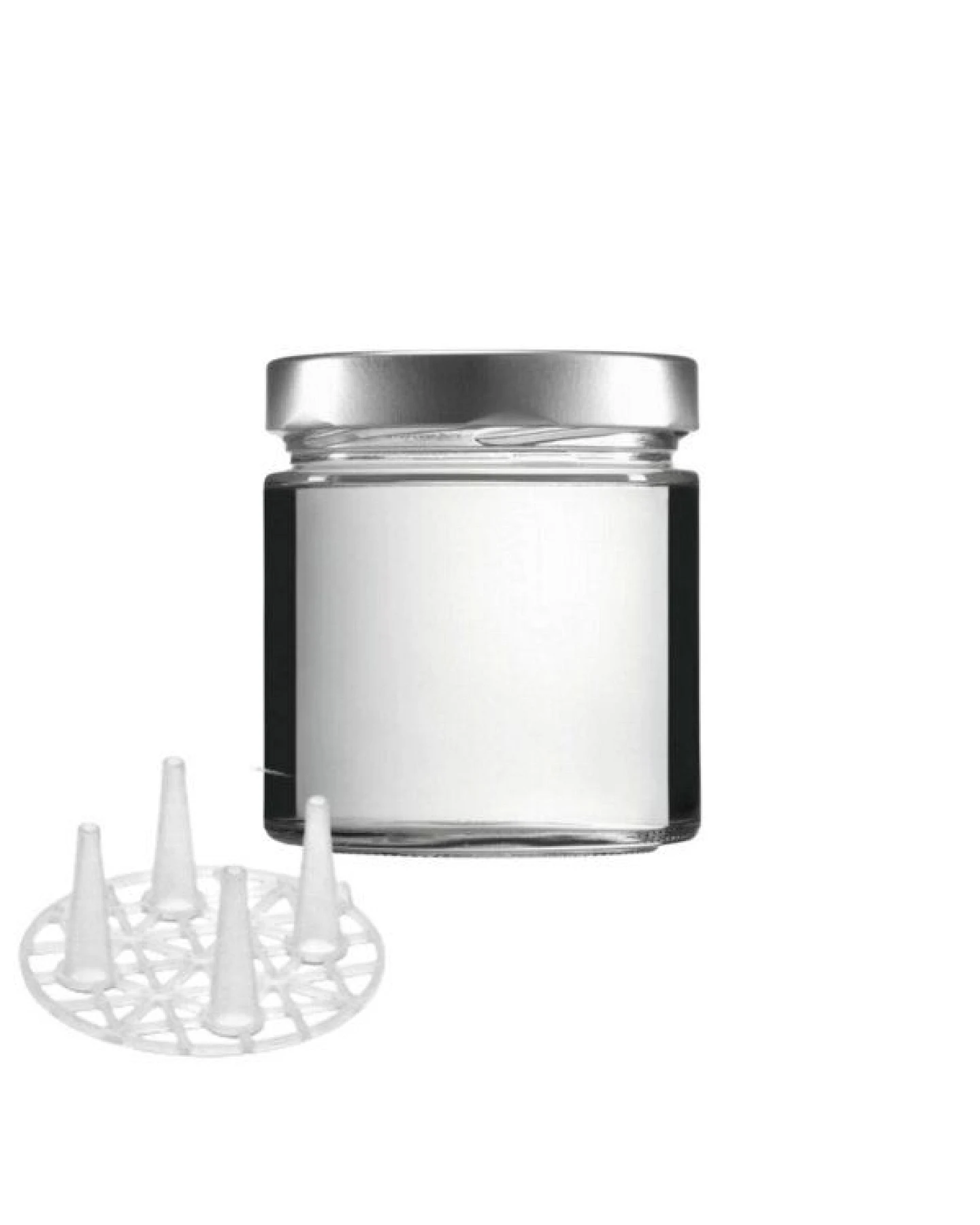 mikken Fermentier Set - 4 Fermentiergläser 410 ml mit Fermentier Gitter, Holzstößel und Deckel (PVC-frei) – Ansicht 3