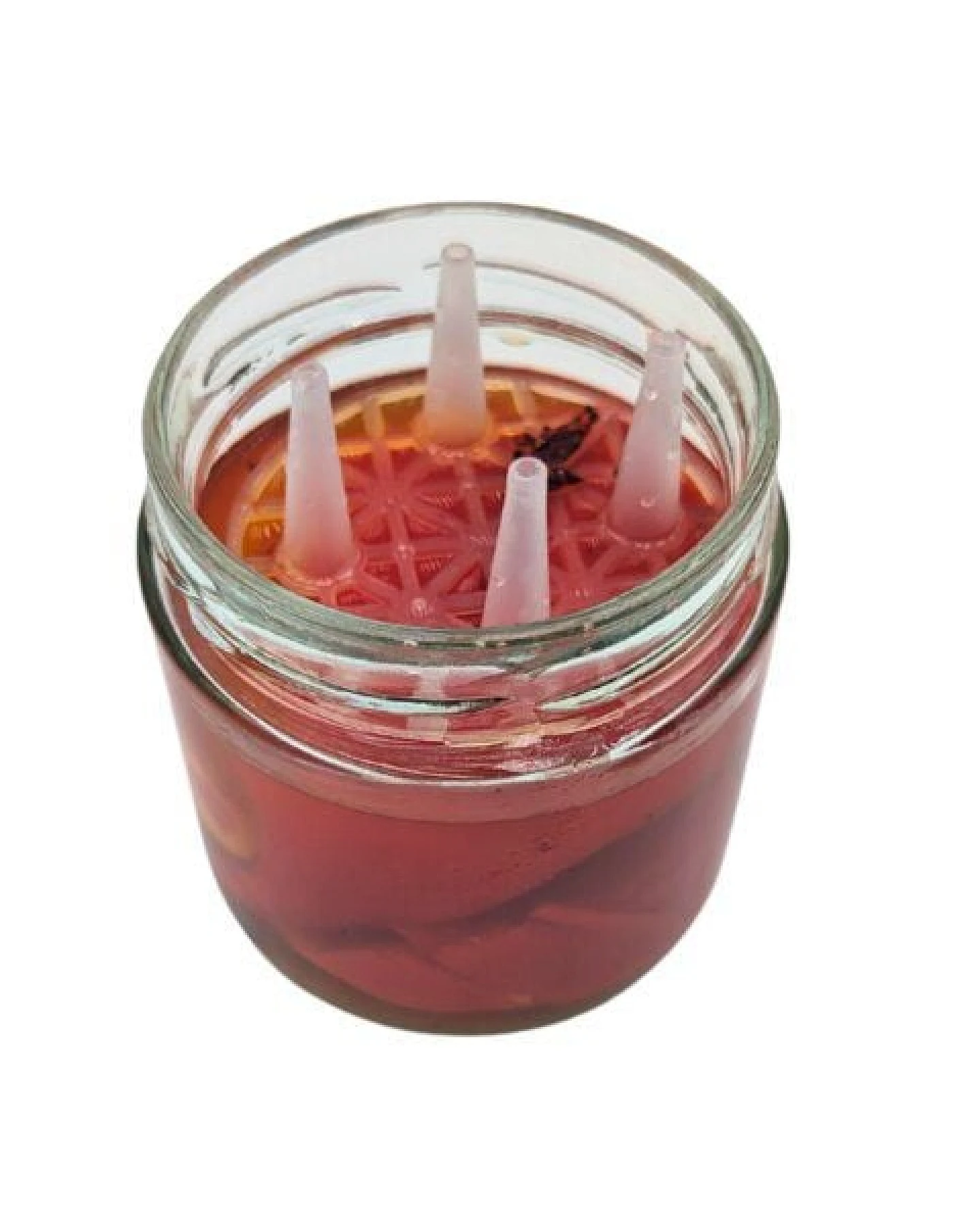 mikken Fermentier Set - 4 Fermentiergläser 410 ml mit Fermentier Gitter, Holzstößel und Deckel (PVC-frei) – Ansicht 4