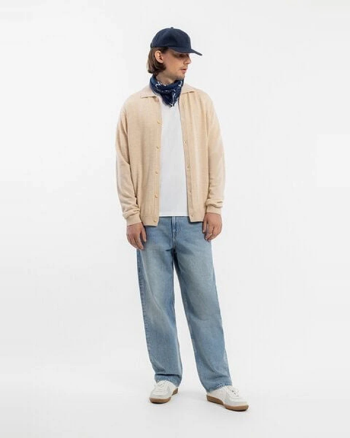 Rotholz Strick Shirt Merinowolle