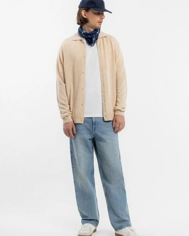Rotholz Strick Shirt Merinowolle