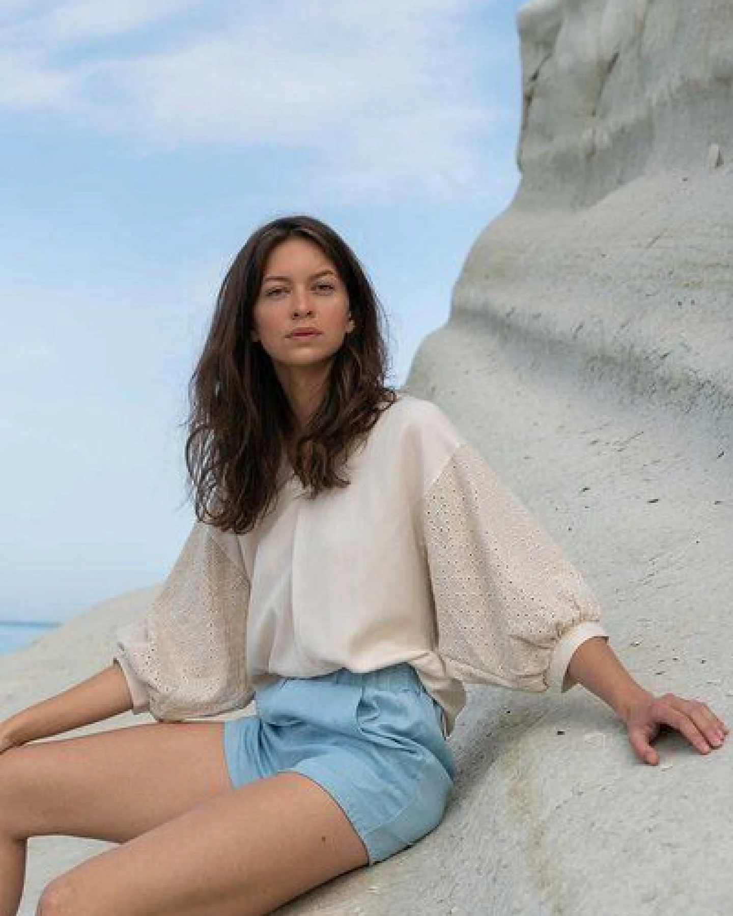 WiDDA berlin Statementbluse MAVA natur aus TENCEL® und Leinen – Ansicht 2