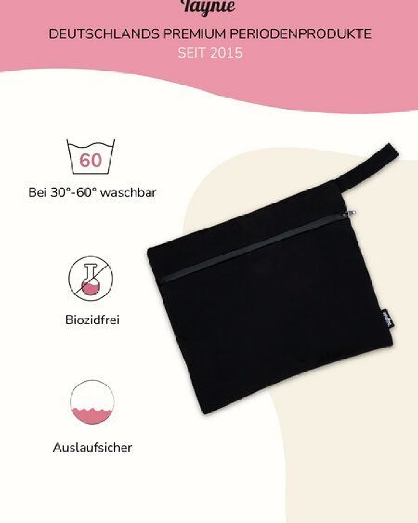 Kulturbeutel - Nasstasche - 2 Fächer - Wasserdicht - TAYNIE DOUBLE WETBAG – Ansicht 2
