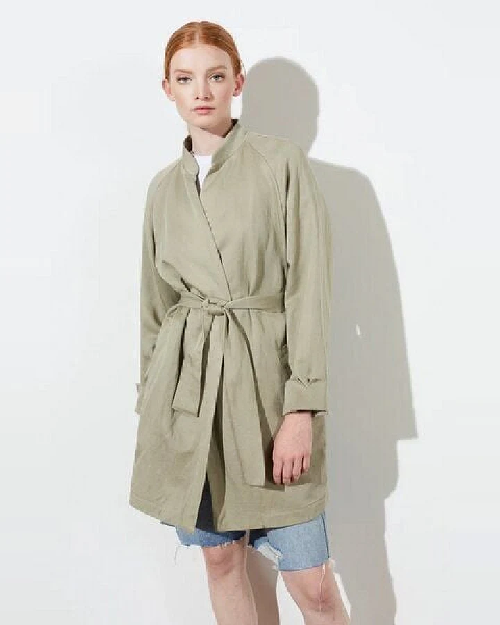 LangerChen Wickelmantel aus Tencel-Bio Leinen Modell: Stenen