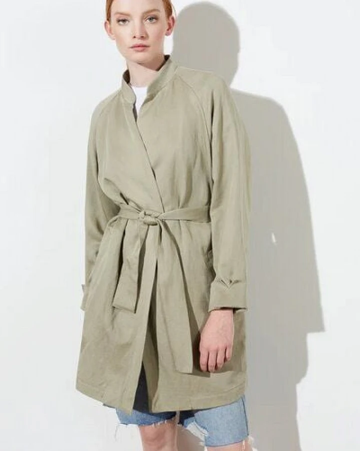 LangerChen Wickelmantel aus Tencel-Bio Leinen Modell: Stenen