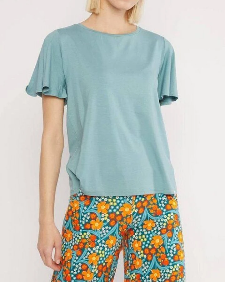Blutsgeschwister T-Shirt Bella Farfalla - My Delightful Petrol